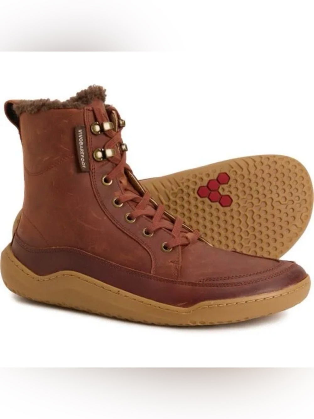 Men's Vivobarefoot Gobi Warmlined Lined Winter Leather Boots EUR 43